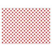 Rote und weiße Polka-Punkte Tischdecke (Vorderseite (Horizontal))