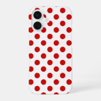 Rote und weiße Punkte Case-Mate iPhone-Hülle