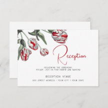 Rote und weiße Rembrandt Tulips