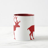 Rote und weiße Rentiere Tasse (Zentrum)
