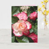 Rote und weiße Rose Blume Blumenkarte Rose Karte (Gelbe Blume)