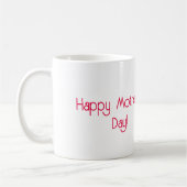 Rote und weiße Rose für den Muttertag Kaffeetasse (Links)