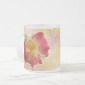 Rote und weiße Rose Mattglastasse (Vorderseite Links)