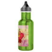 Rote und weiße Rose Trinkflasche (Rechts)