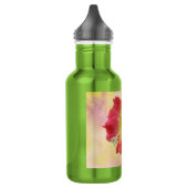 Rote und weiße Rose Trinkflasche (Links)