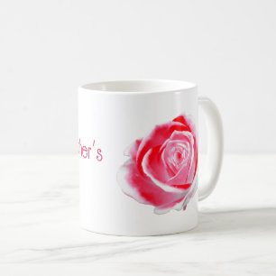 Rote und weiße Rose zum Muttertag Kaffeetasse