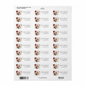 Rote und weiße Rustikale Hochzeitadresse (Vorne)