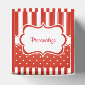 Rote und weiße Sandstreifen und der Weihnachtsmann Geschenkschachtel (Oben)