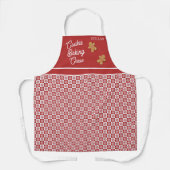 Rote und weiße Schneeflocke Schürze (Vorderseite)