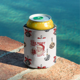 Rote und weiße Schneeflocken Dosenkühler