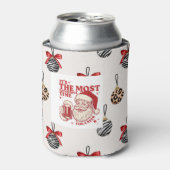 Rote und weiße Schneeflocken Dosenkühler (Kanne Vorderseite)