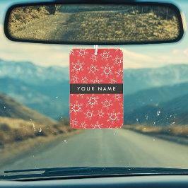 Rote und weiße Schneeflocken, Ihr Name, Personalis Autolufterfrischer