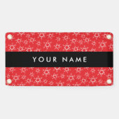 Rote und weiße Schneeflocken, Ihr Name, Personalis Banner (Horizontal)