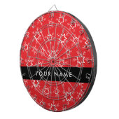 Rote und weiße Schneeflocken, Ihr Name, Personalis Dartscheibe (Vorderseite rechts)