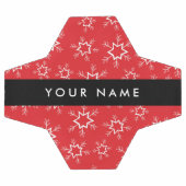 Rote und weiße Schneeflocken, Ihr Name, Personalis Fußball (Flach)