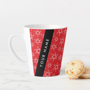 Rote und weiße Schneeflocken, Ihr Name, Personalis Milchtasse