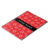 Rote und weiße Schneeflocken, Ihr Name, Personalis Notizblock (Linke Seite)