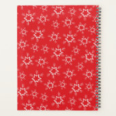Rote und weiße Schneeflocken, Ihr Name, Personalis Planer (Rückseite)