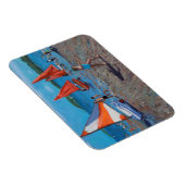 Rote und weiße Segel Abersoch Magnet (Rechte Seite)