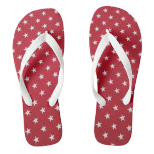 Rote und weiße Sterne Flip Flops Badesandalen