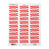 Rote und weiße Sternexplosion (Vorne)