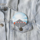 Rote und weiße Straßensperre blockiert Button (Beispiel)