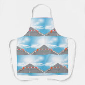 Rote und weiße Straßensperre blockiert Schürze (Vorderseite)