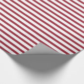 Rote und weiße Streifen Candy Cane oder amerikanis Geschenkpapier (Ecke)