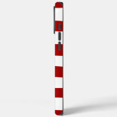 Rote und weiße Streifen Case-Mate iPhone Hülle (Rückseite / Links)