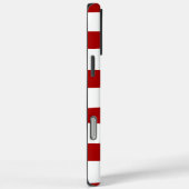 Rote und weiße Streifen Case-Mate iPhone Hülle (Rückseite / Rechts)