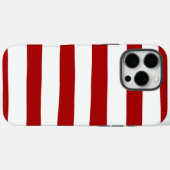 Rote und weiße Streifen Case-Mate iPhone Hülle (Rückseite (Horizontal))