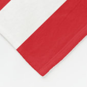 Rote und weiße Streifen Fleecedecke (Ecke)