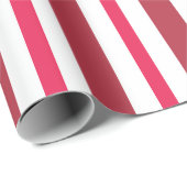 Rote und weiße Streifen Geschenkpapier (Rolleneckpunkt)