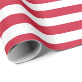 Rote und weiße Streifen Geschenkpapier (Rolleneckpunkt)