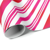 Rote und weiße Streifen Geschenkpapier (Rolleneckpunkt)