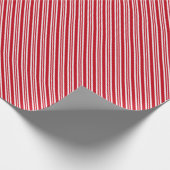 Rote und weiße Streifen Geschenkpapier (Ecke)