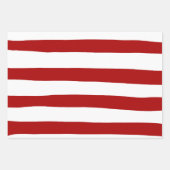 Rote und weiße Streifen Geschenkpapier Set (Vorderseite 3)