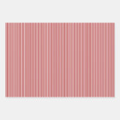 Rote und weiße Streifen Geschenkpapier Set (Vorderseite 3)