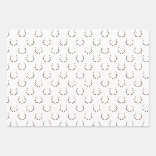 Rote und weiße Streifen Geschenkpapier Set (Vorderseite 3)