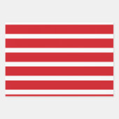 Rote und weiße Streifen Geschenkpapier Set (Vorderseite 2)