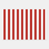 Rote und weiße Streifen Geschenkpapier Set (Vorderseite 3)