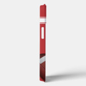 Rote und weiße Streifen Jersey Football Case-Mate iPhone Hülle (Rückseite / Rechts)