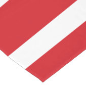 Rote und weiße Streifen Kurzer Tischläufer (Ecke)