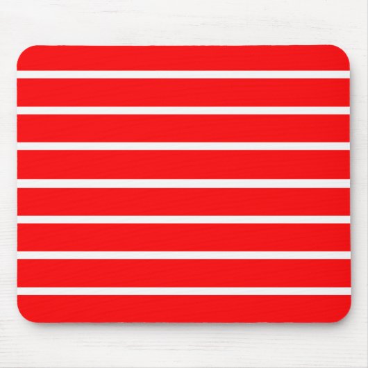Rote und weiße Streifen Mousepad (Vorne)