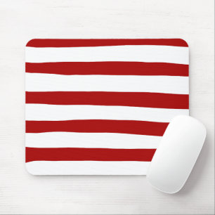 Rote und weiße Streifen Mousepad