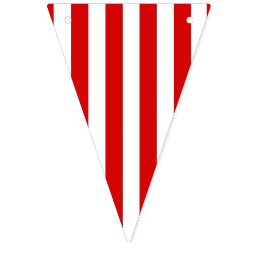 Rote und weiße Streifen Partyfahne Wimpelkette (Erste Fahne)