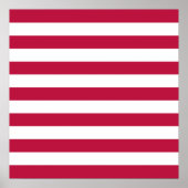 Rote und weiße Streifen Poster (Vorne)