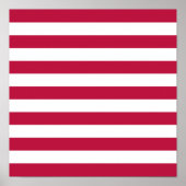 Rote und weiße Streifen Poster (Vorne)