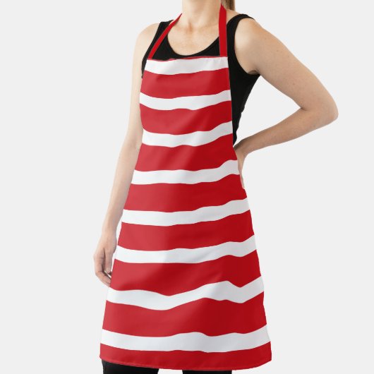 Rote und weiße Streifen Schürze (InSitu)