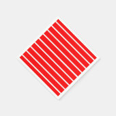 Rote und weiße Streifen Serviette (Ecke)
